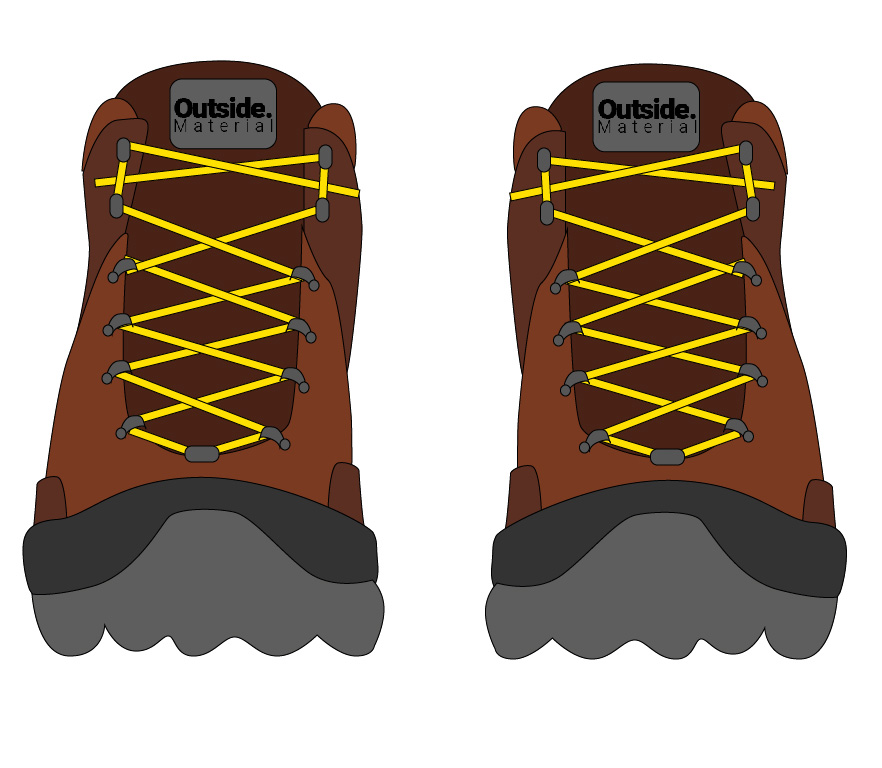 How to lace hiking boots to relieve pain